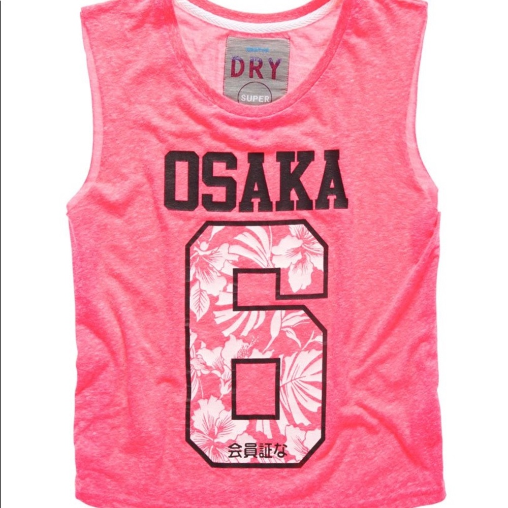 Superdry Hibiscus Cropped Vest Top